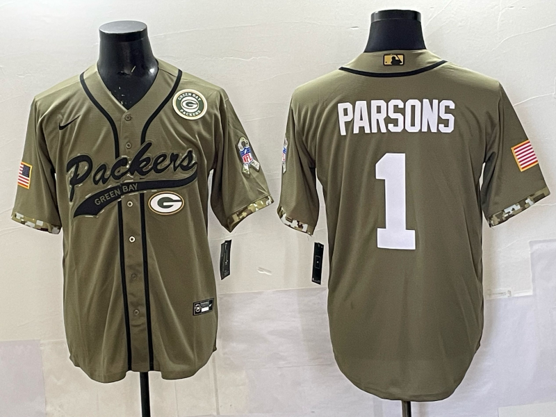 Men Green Bay Packers 1 Parson green Nike NFL 2025 jersey 33